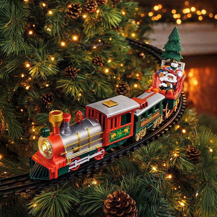Magical Christmas Tree Train – Lights & Music Holiday Decoration