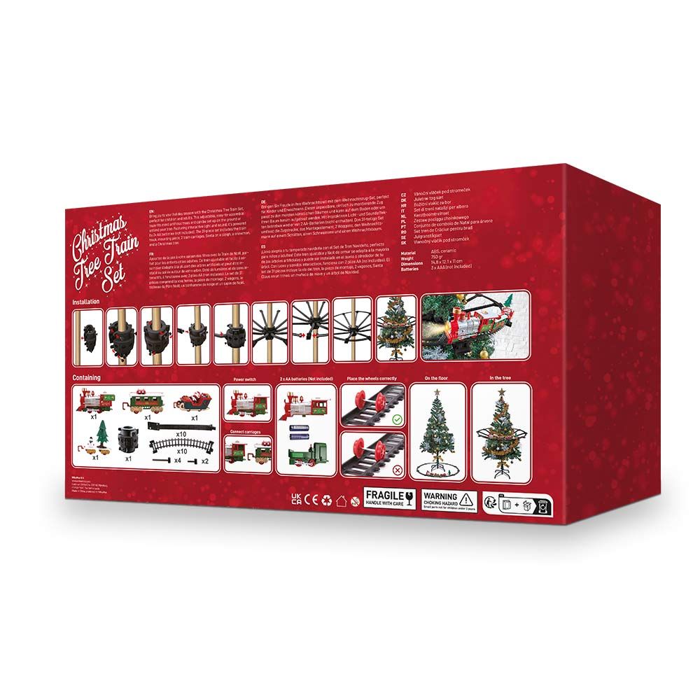 Magical Christmas Tree Train – Lights & Music Holiday Decoration